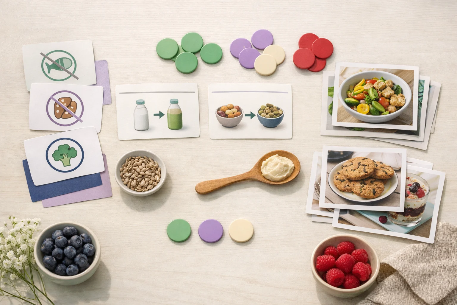 A preference-aware recipe browsing workspace with filters and recipe cards.